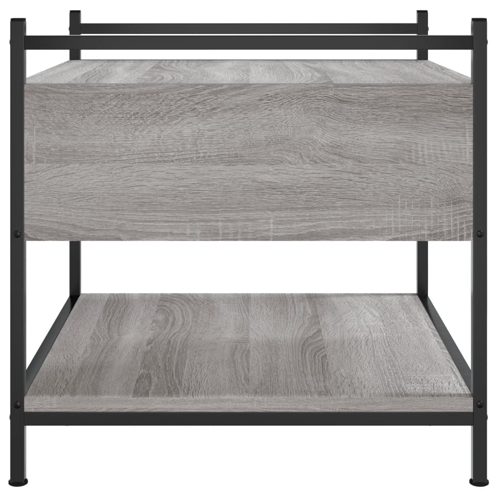 Coffee Table, Grey Sonoma Oak, 50x50x50 Cm
