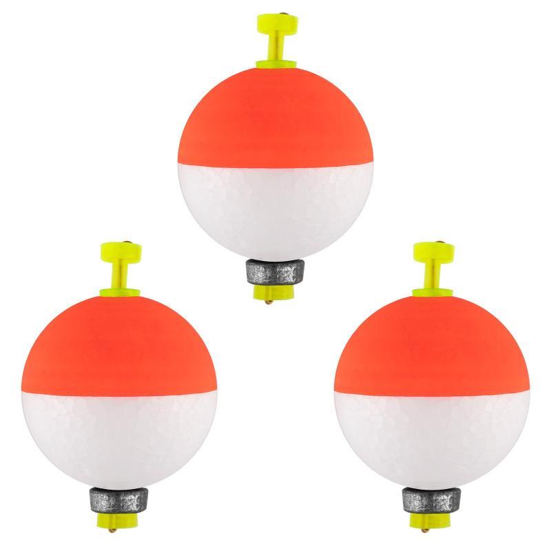 5Pcs Snap-On Ball Fishing Bobber Floats Kit Handmade Eva Foam Corks Fishing Bobbers For Crappie Bluegill Panfish Catfish