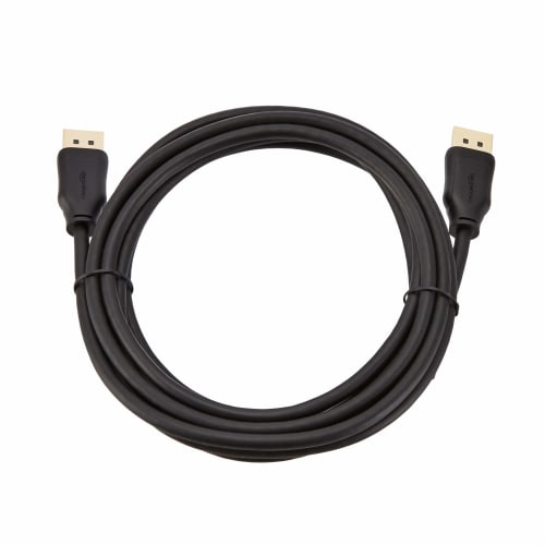 Basic DisplayPort To DisplayPort Cable 3.0m Compatible with Game Consoles Black
