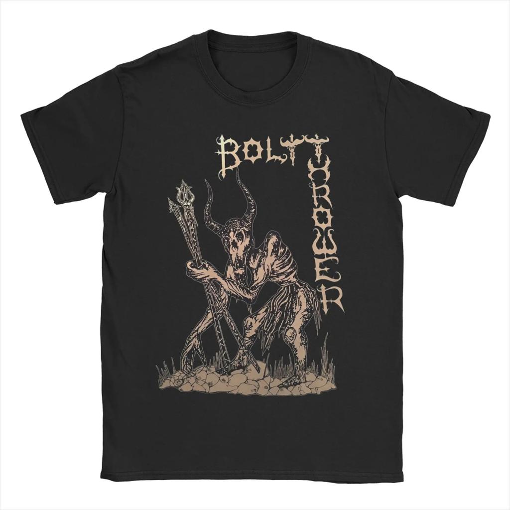 Bolt Thrower Rock Band Logo T Shirts Men Women's Cotton Crazy T-Shirts Round Collar Tee Oversized High Quality Soft Comfortable