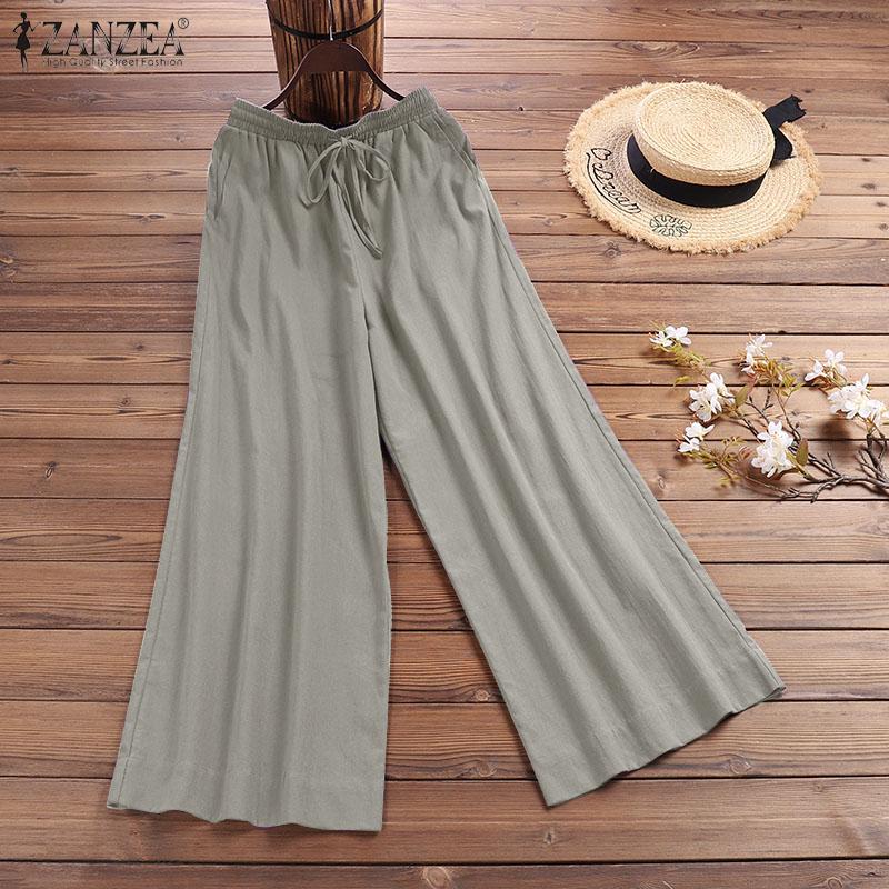 

Негабаритные женские повседневные однотонные широкие брюки с эластичной резинкой на талии, свободные длинные расклешенные брюки 5XL светло-серый