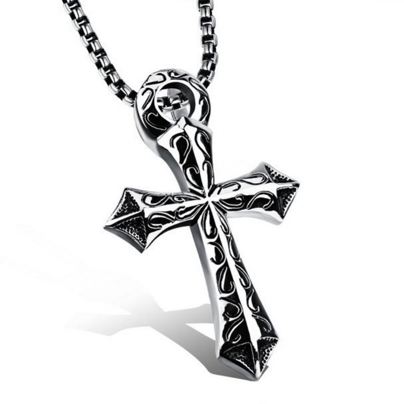 European and American Men's and Women's Trendy Pendant Jumping Di Long Titanium Steel Chain Hip Hop Necklace
