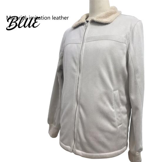 Plus Size Men for Outdoor Leather Thicken Color Faux Coat Solid Winter Jacket