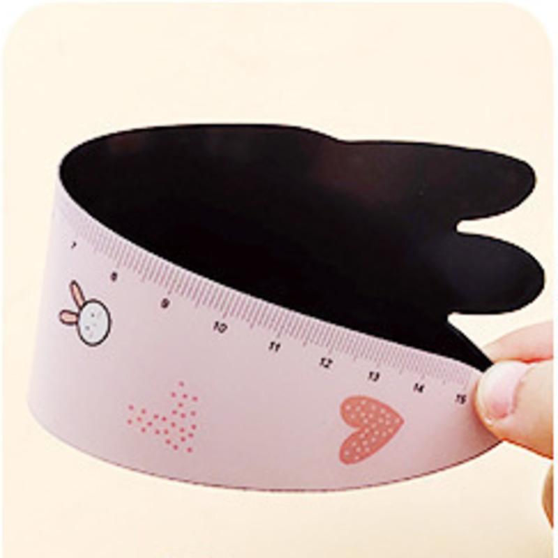 1 Piece Cute Carrot Bunny Stationery Cartoon Drawing Kitten Straight Plastic Ruler