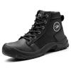 Lightweight Steel Toe Cap High-top Safety Boots: Comfortable, Anti-smash, Anti-puncture, Wear-resistant Labor Protection Footwear.