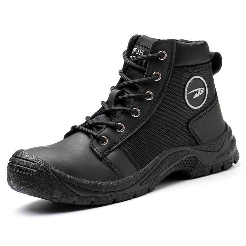 Lightweight Steel Toe Cap High-top Safety Boots: Comfortable, Anti-smash, Anti-puncture, Wear-resistant Labor Protection Footwear.