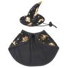 Dog Cloak Cosplay Costume Star  Hat Pet Cape Dark Hat Witch Cloak