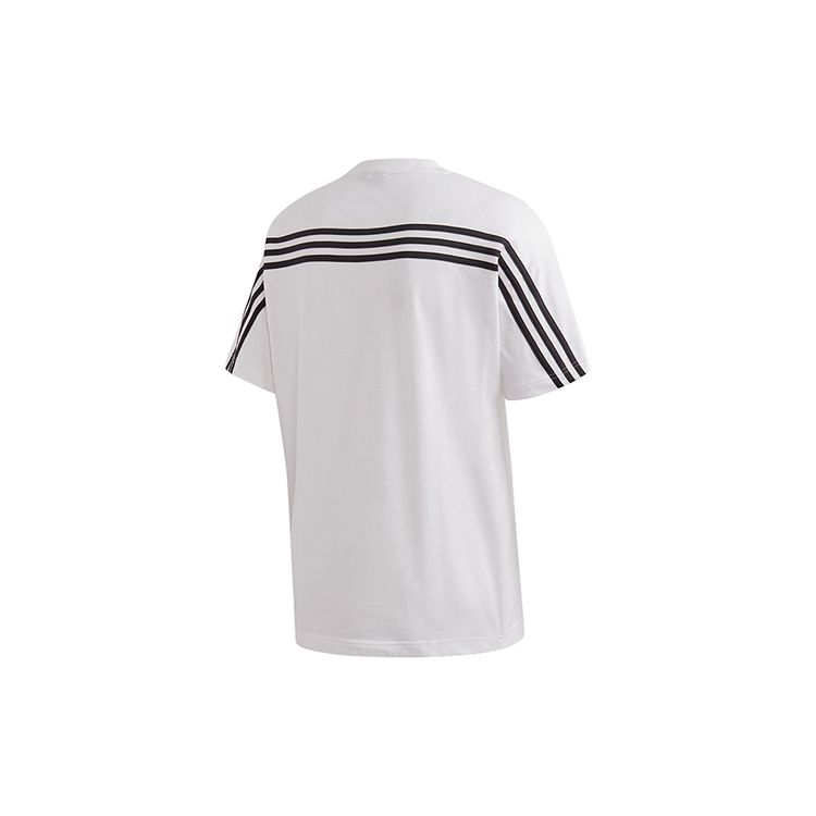 Adidas Three-Stripe Back Cross Short Sleeve T-Shirt Men Tops White GC9057