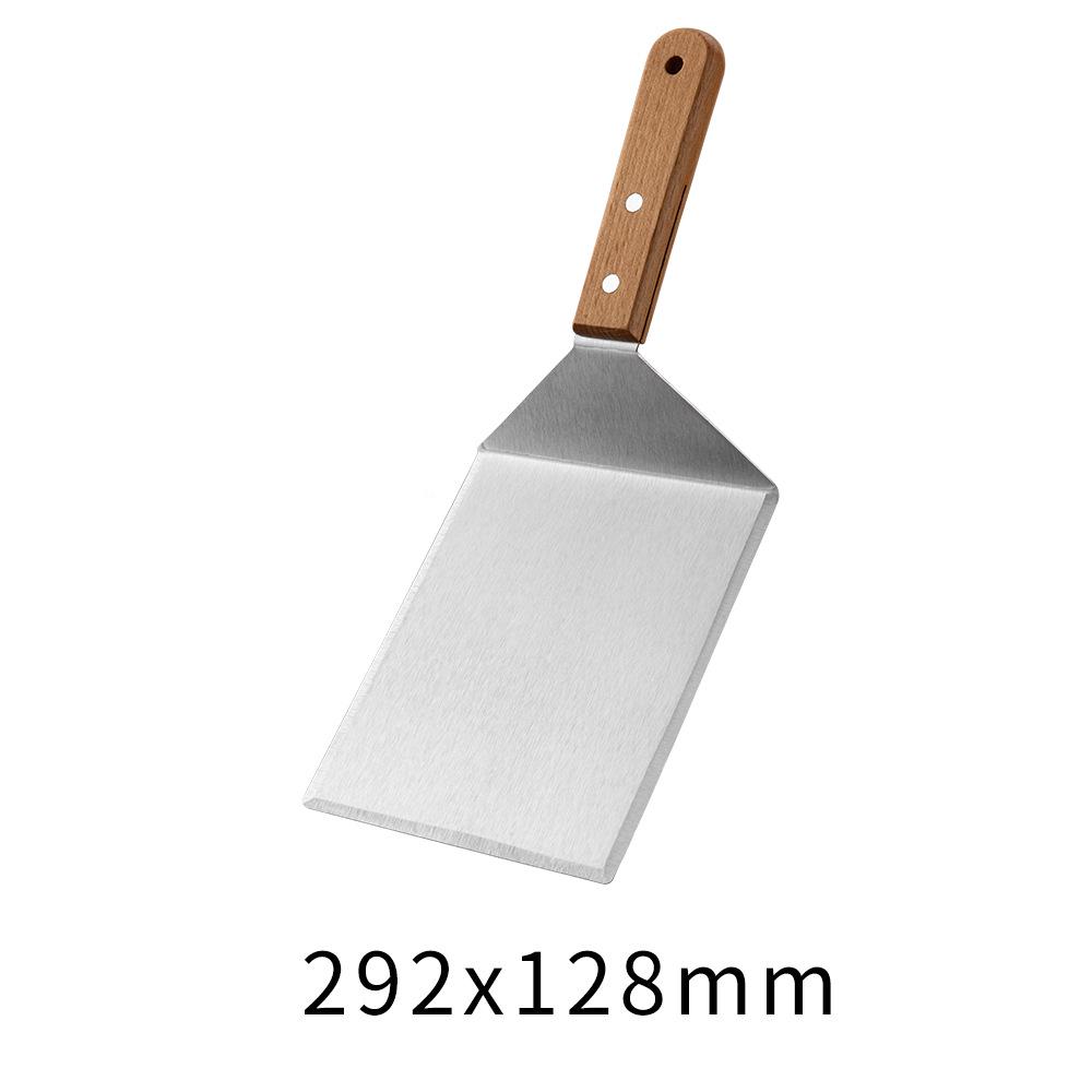 Stainless Steel Teppanyaki Spatula & Scraper Blade for Stir-fry and Jianbing