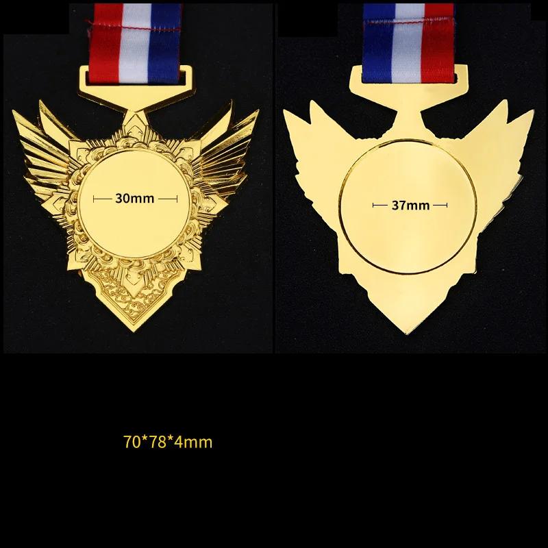 Customized Metal Medal, Commemorative, Gold, Silver, Copper, School Sports Activities Award, Home Small Decoration, 1Pc
