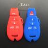 ZAD Silicone Car Key Cover Case for Jeep Grand Cherokee Compass Patriot for Fiat Chrysler   300 for Dodge JCUV Ddart Car Styling