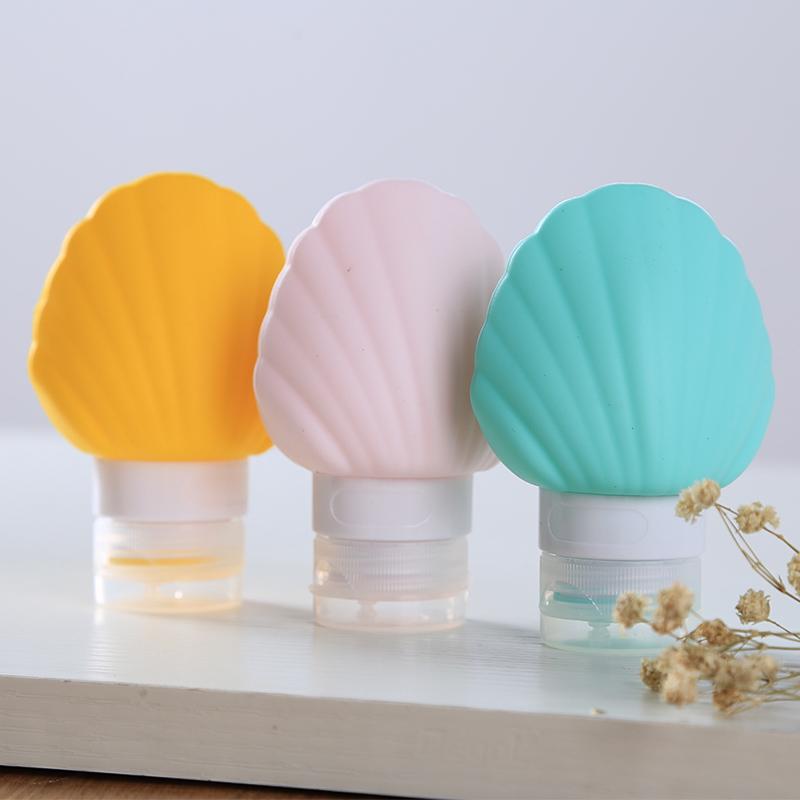 40/90ML Láhev Silikonová Kosmetická Lahvička Lahvičky na Šampon Měkké Přenosné Conchas Lahvička s Hroty pro Cestování