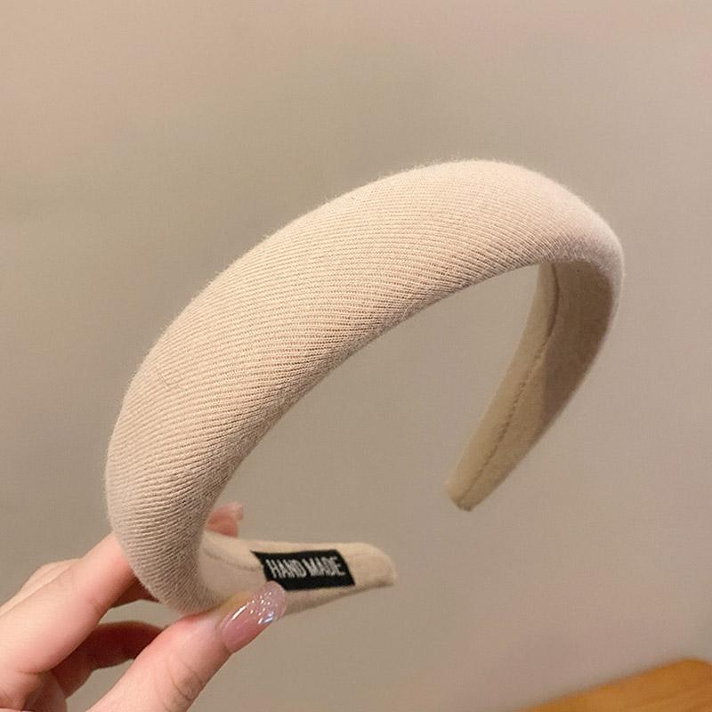 Fashion Solid Color Hair Bands Girls Vintage Elastic Headbands Sponge Hairbands Hair Hoop Korean Hair Accessories for Women
