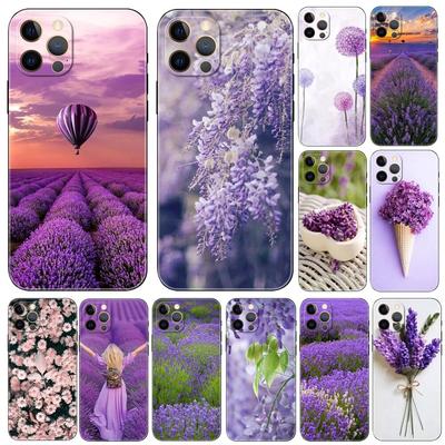 Purple Plant Phone Case For iPhone Samsung Galaxy Redmi Xiaomi Oppo OnePlus Note S A 7 8 9 10 11 12 13 14 20 21 22 23 53 54 Pro Max Ultra TPU Soft