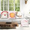 4pcs/set Rainbow Heart Cloud Decoration Cushions Pillowcase Polyester Cushion Cover Throw Pillow Pillowcover Home Car Sofa Decor