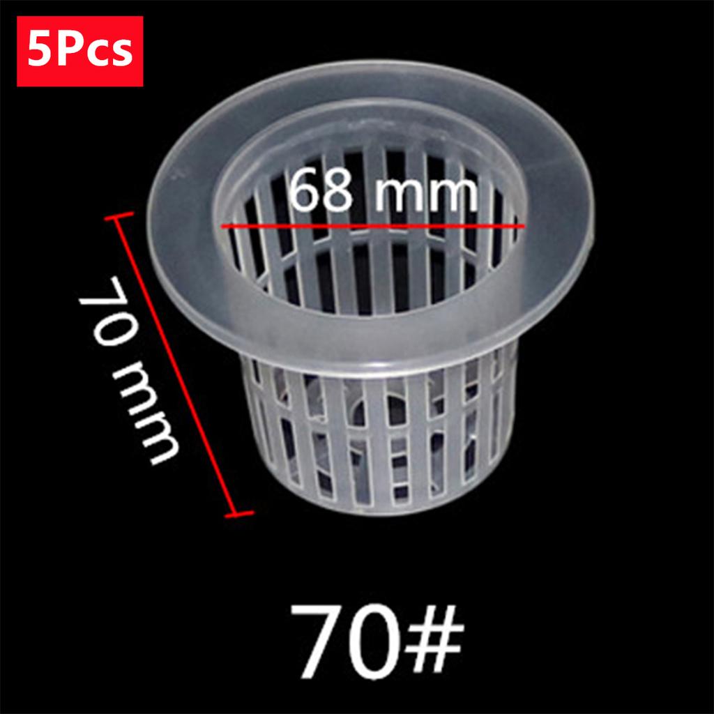 Transparent Planting Net Cup Hydroponic Colonization Mesh Pot Flower Vegetable Nursery Basket Soilless Growing Basket 5/50Pcs