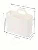 1-Pack Plastic Cleaning Supplies Storage Box - Multifunctional Storage Basket for Kitchen, Bathroom, Bedroom, Office and Dormitory - Durab