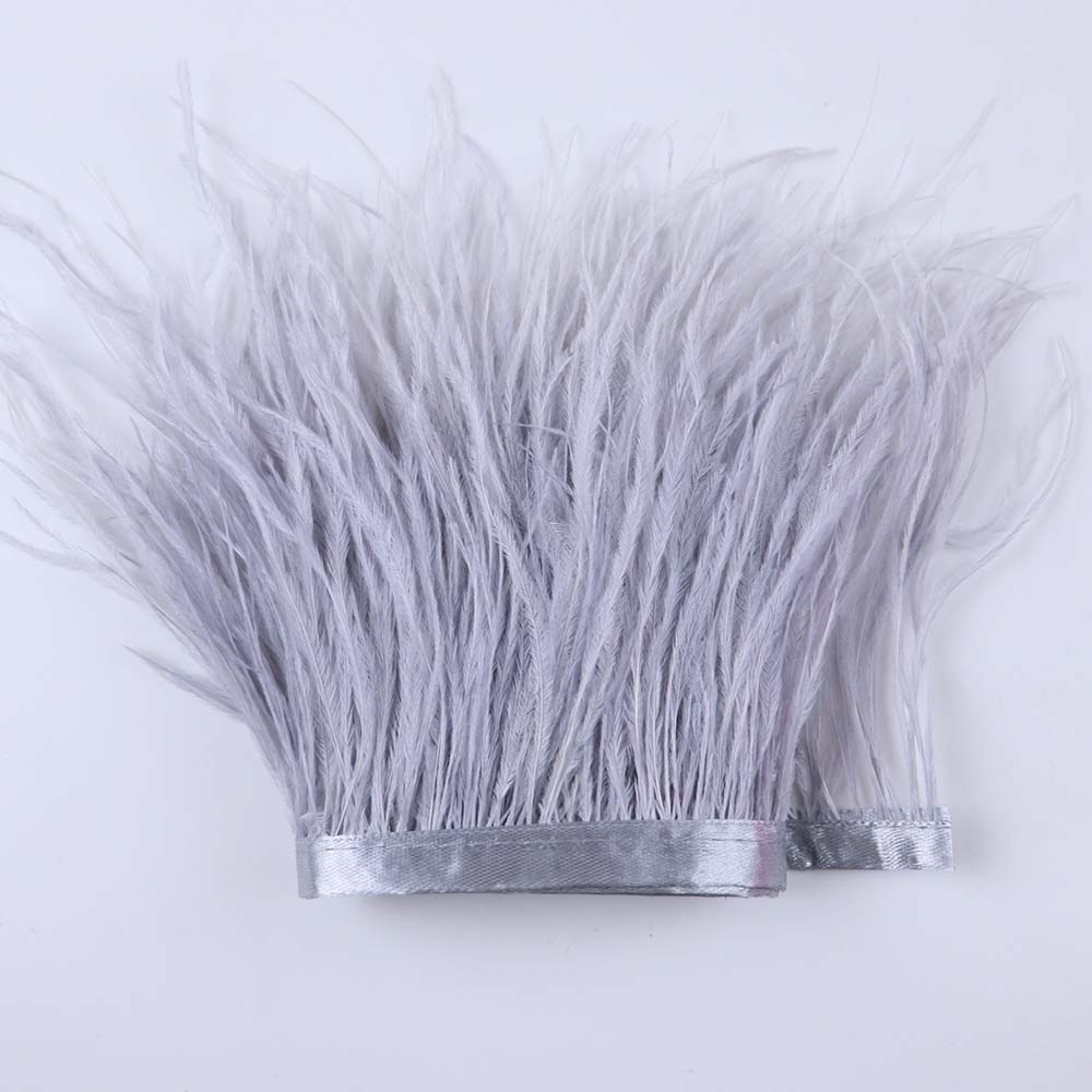 Feather 6-18CM Natural White Black Ostrich Feathers Trim for Wedding Dress Clothing Accessories Party Decoration Plume Fringe