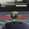 Flying bird motorcycle car creative ornament wind plug-in car decoration simulation bird feng shui ornament