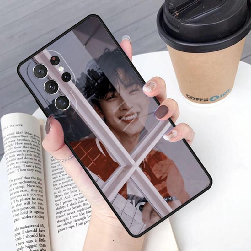 Cha EunWoo phone case Cover For Samsung Galaxy S24 S25 Ultra S21 S22 Ultra S10E Note 10 Plus Note 20 FE S23