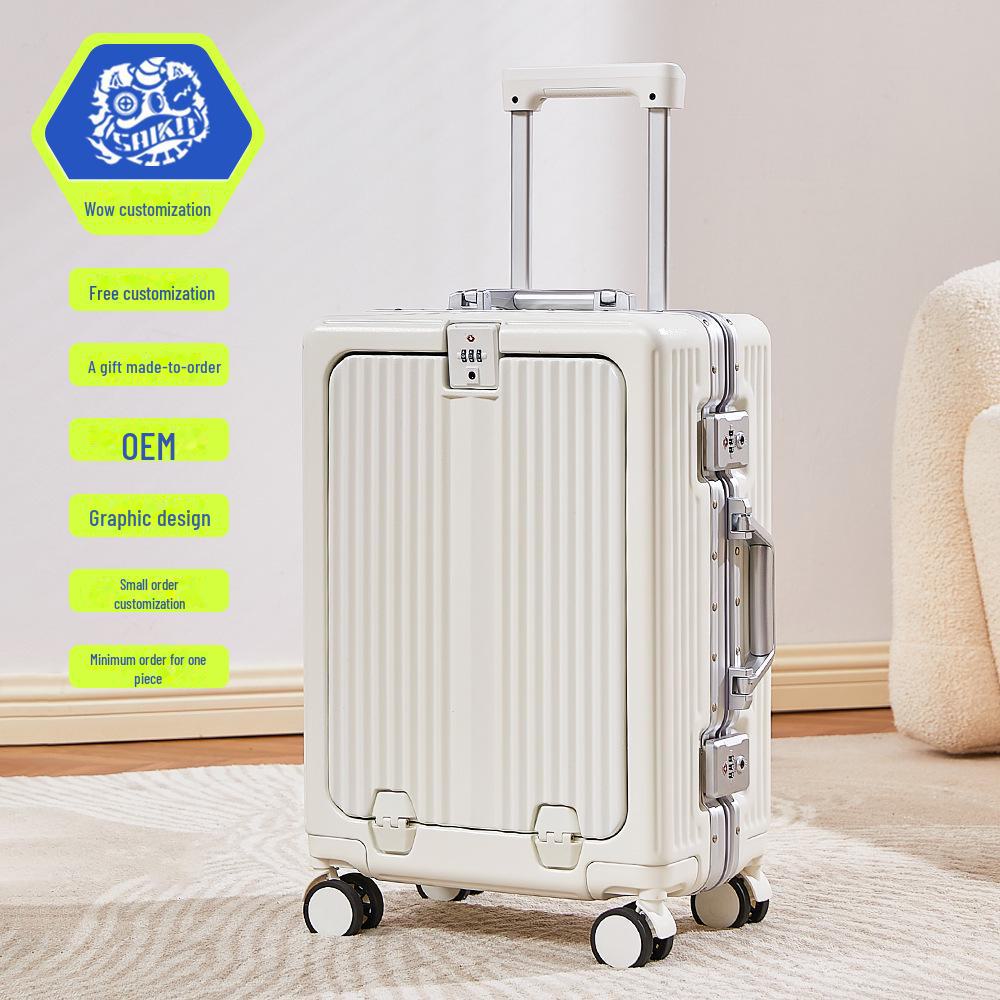 

Персонализированный чемодан для ручной клади 20 дюймов с индивидуальным логотипом - прочный, взрывозащищенный, устойчивый к падениям алюминиевый каркас 24 inch