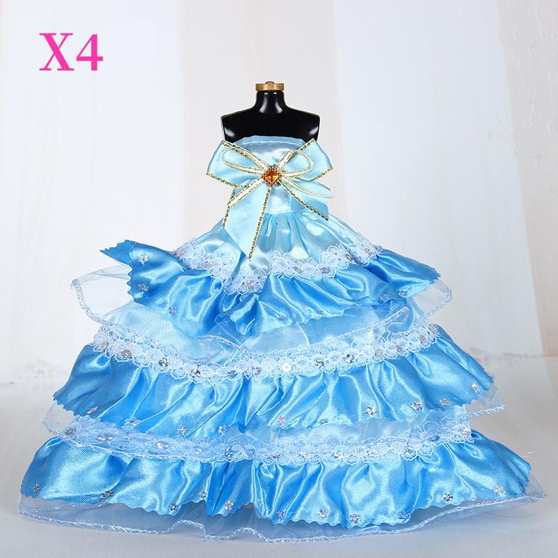Fashion Wedding Party 29sCm Best Gift Costume Accesories Girls Toys Barbie Doll Dress Change Princess Accessories Skirt