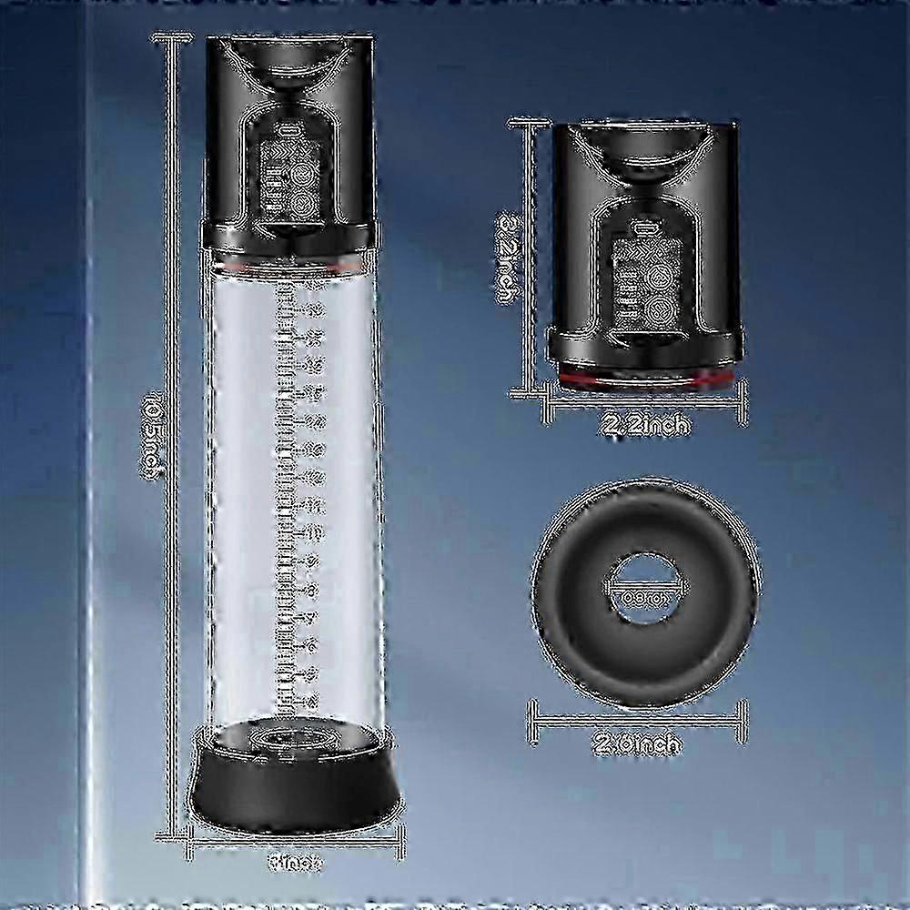2026 Electric Massager Vacuum Pump With 4 Suction Intensities, Rechargeable Automatic High-vacuum Enlar NEW_qlsg