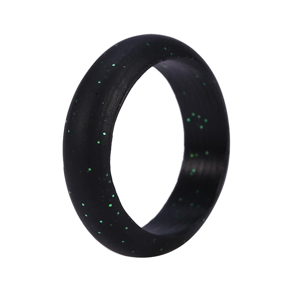 7Pcs Colors Women Silicone Wedding Ring Set Outdoor Workout Flexible Band #9