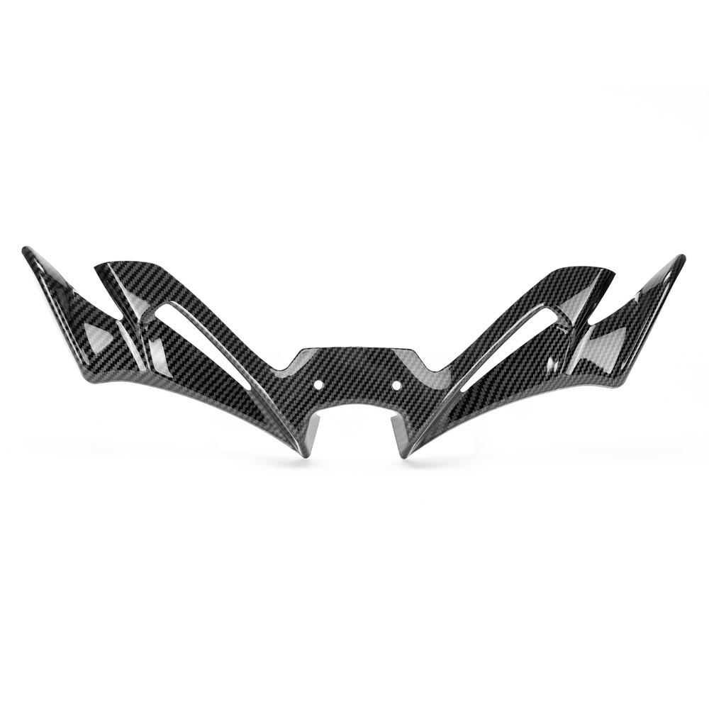 For YAMAHA YZF-R3 YZF-R25 2019-2023 Aerodynamic Motorcycle Front Fairing Winglets Cover Carbon Fiber Protection Guards 2020 2022 Carbon Fiber look