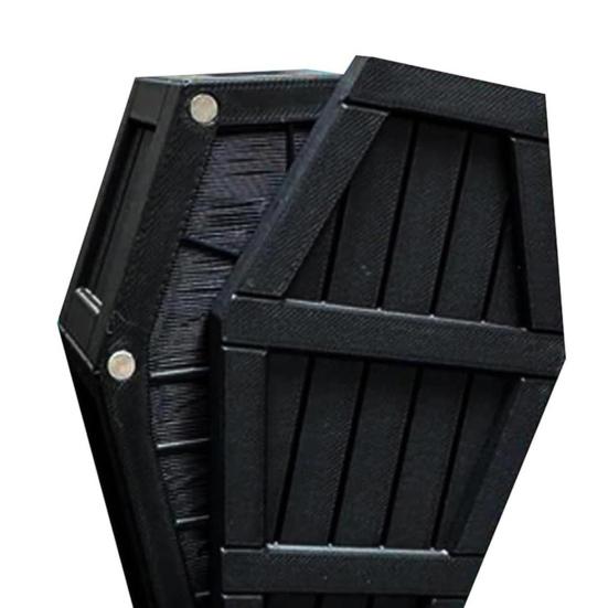 Halloween Countdown Casket Decoration 13 Days of Spooky Minis Gothic Halloween Advent Calendar Ornament with Miniature Figurines Holiday Party Gifts