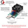 USB Load Tester Electronic Load Test Resistor Module 22.5W USB & Type C Interface Adjustable Constant Current with Cooling Fan