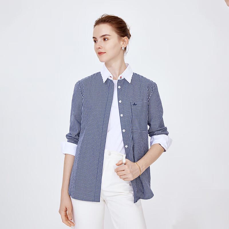 Navigare Women s Long Sleeve Striped Shirt S