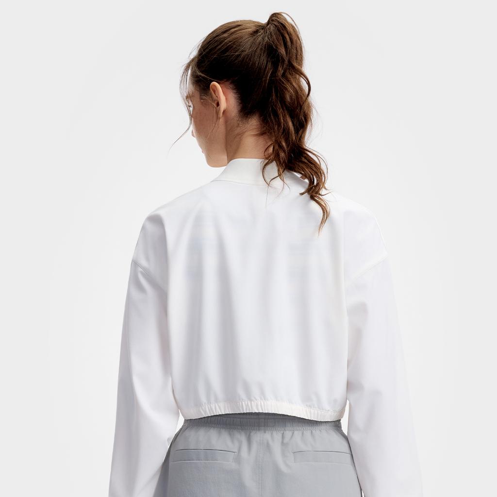Fila Tennis Simple Loose Woven Long Sleeve Jacket Women jackets A11W623708F-WT