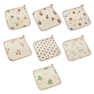 Cotton Drooling Bib Mouth Cloth For Baby Gentle On Skin Machine Washable Saliva Towel Newborns Feeding Accessories