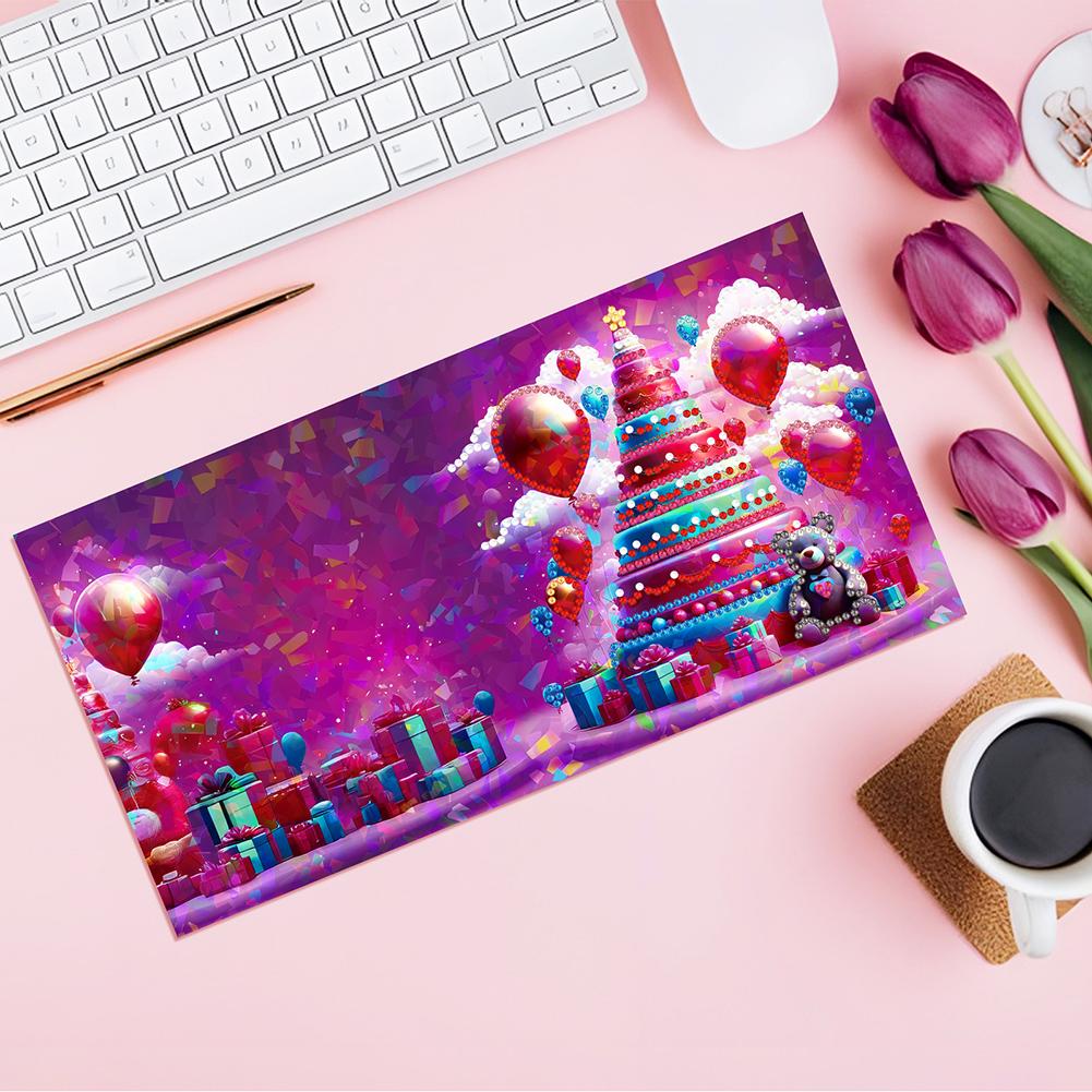 8Pcs Flower Envelope Rhinestone Painting Card Kit Diamond Daily Wish Card Diamond Painting Greeting Card for Adults Beginners