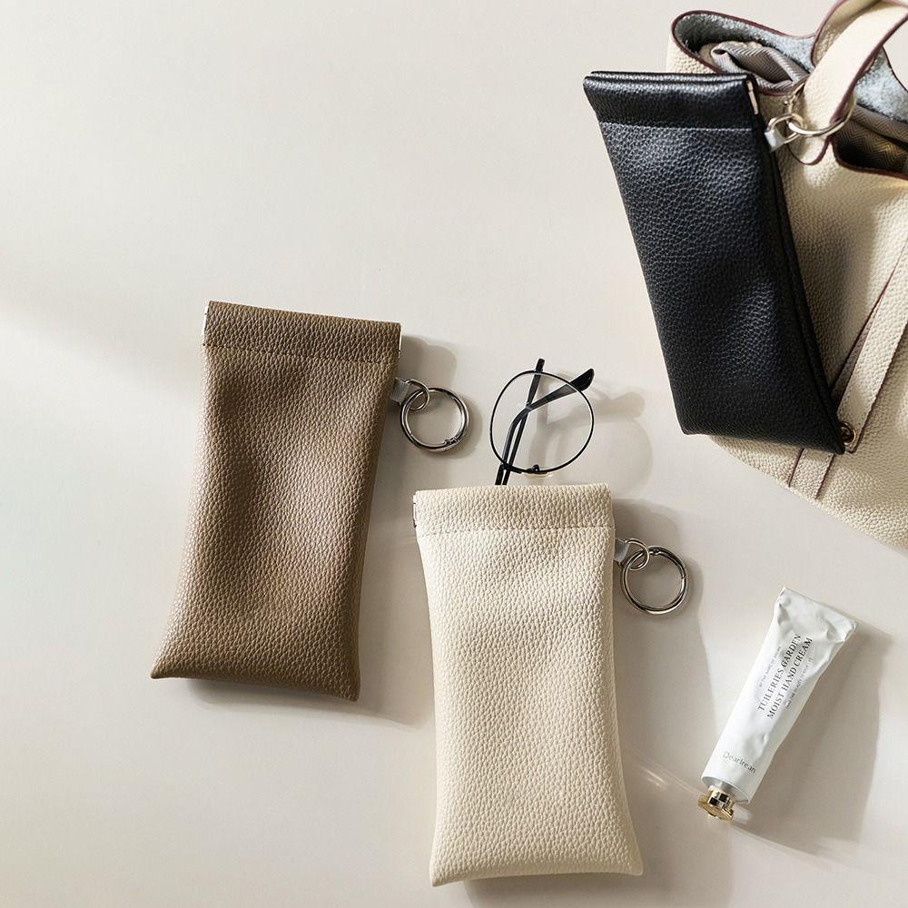 Dustproof Glasses Protective Case PU Leather Sunglasses Case Eyeglass Storage Bag  Travel Use