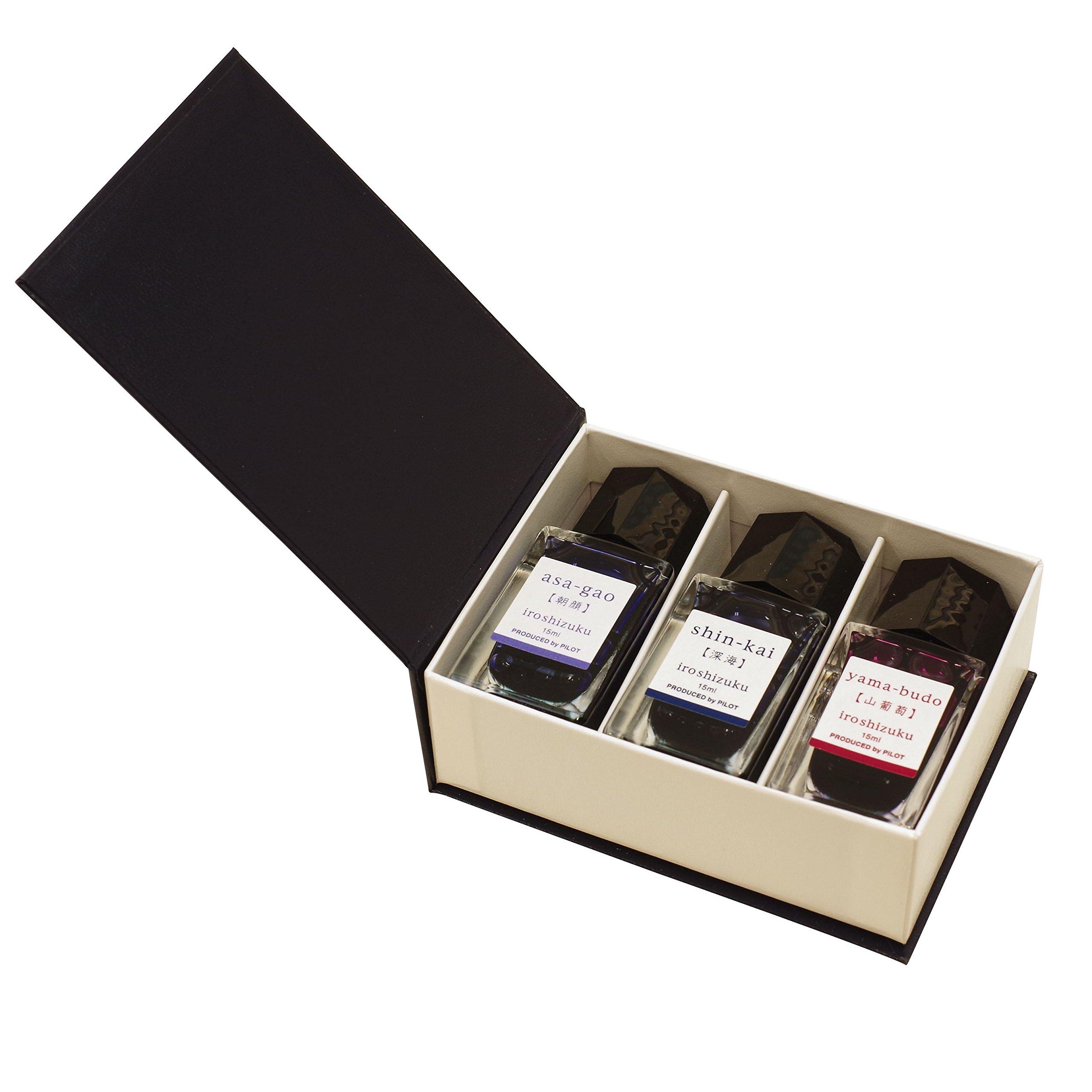 Набор чернил для перьевых ручек Pilot iroshizuku B, 3 цвета
