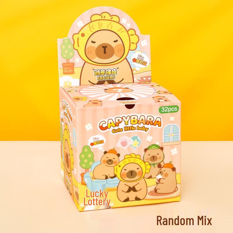 Capybara Cartoon 3D Eraser - Cute Student Pencil Eraser