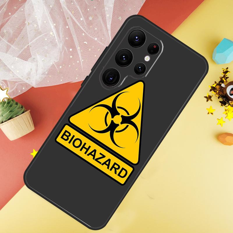 Biohazard Symbol Logo Phone Case For Samsung Galaxy S26 S25 Ultra S23 FE S21 S20 S22 S24 Ultra S10 Plus Cover Coque