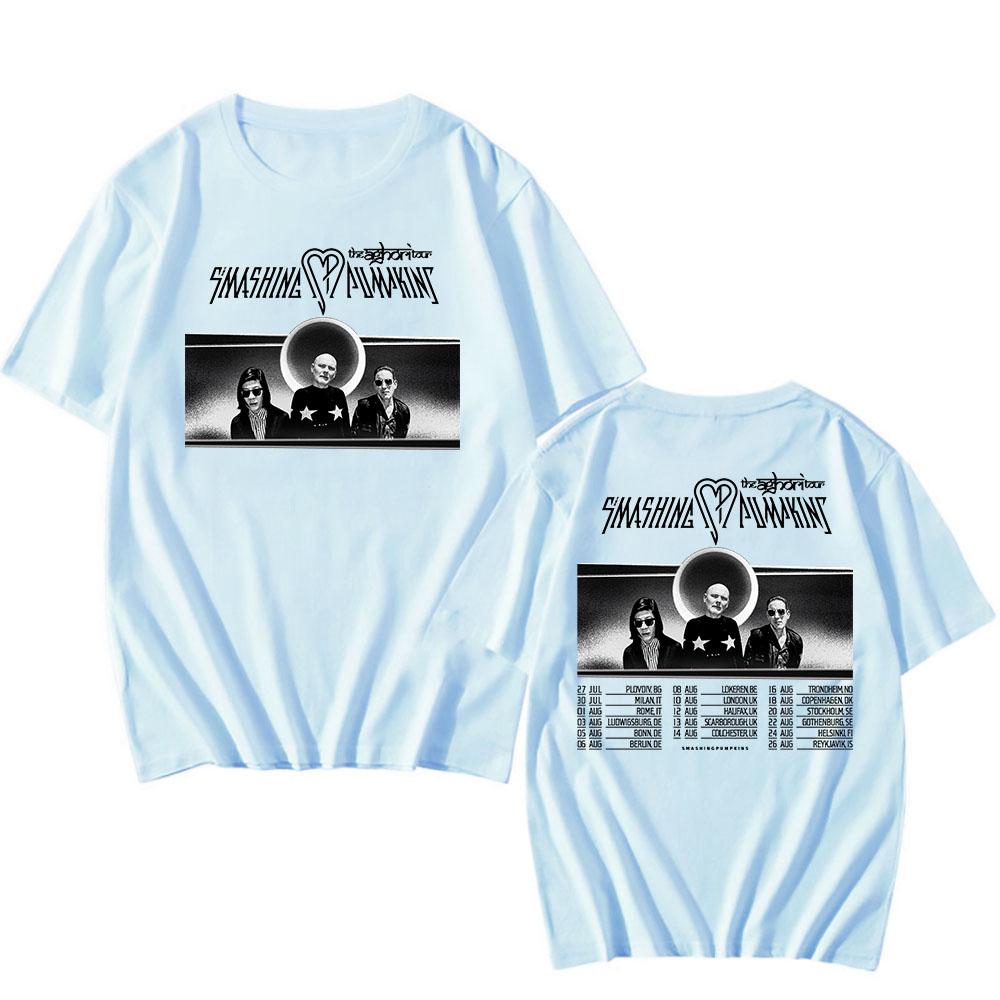 The Aghori Tour  2025 New Tshirts The Smashing Pumpkins Print T-shirt Alternative Rock Band Hip Hop T Shirt Cotton Mens Tees Top