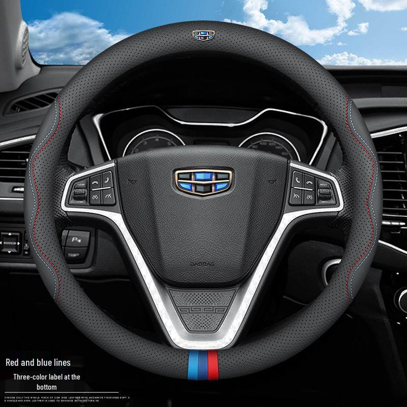 Universal Steering Wheel Cover for Geely Vision X3, X6, Xingyue L, Emgrand S, GSGL, Binyue, Boyue X, Binrui - All-Season Fit