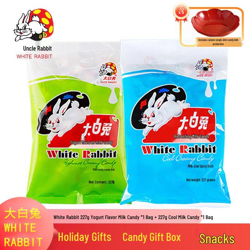 White Rabbit Yogurt & Cool Mint Milk Candy Duo with Tray