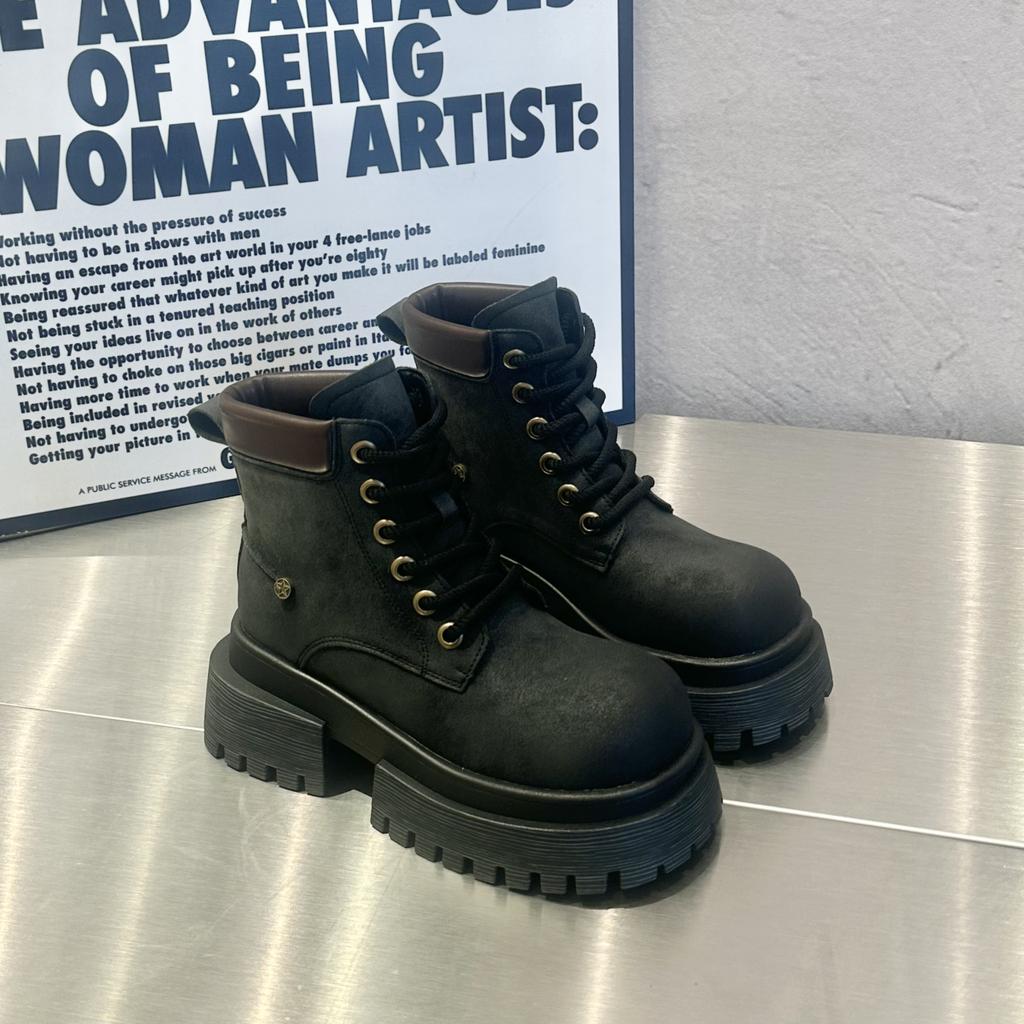 Women's Boots Thick-soled Mid Heel 2024 Hot Sale Winter Wear Resistant Water Proof Casual Comfortable Boots Botines De Mujer