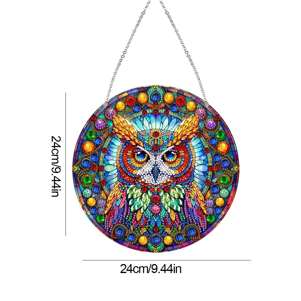 Acrylic Special Shaped Colorful Animal 5D DIY Diamond Art Hanging Decorations Diamond Painting Hanging Decorations for Adults