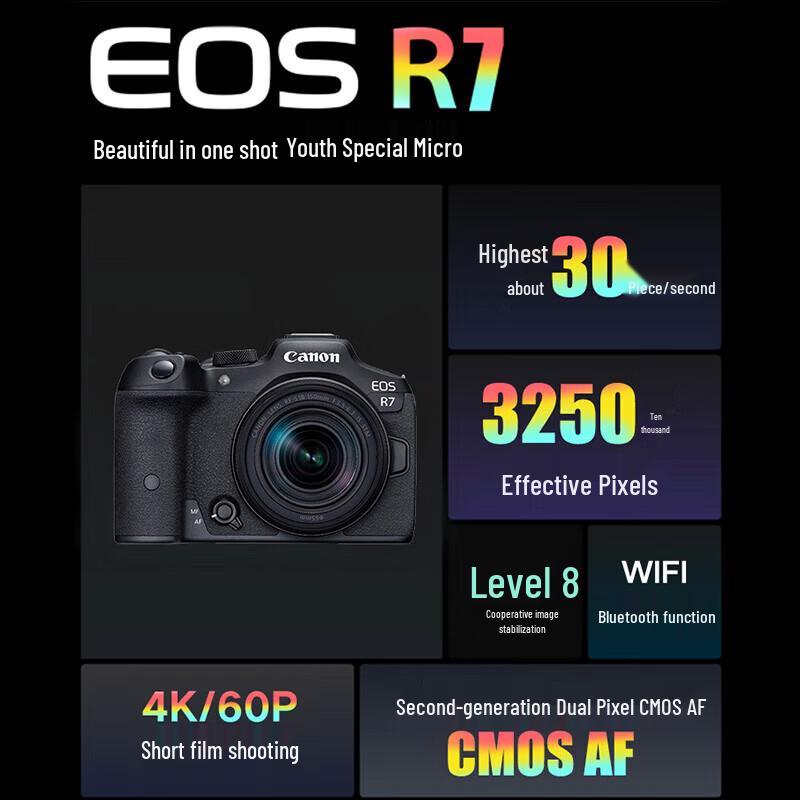 Canon EOS R7 Professional Mirrorless Camera (CN Version)