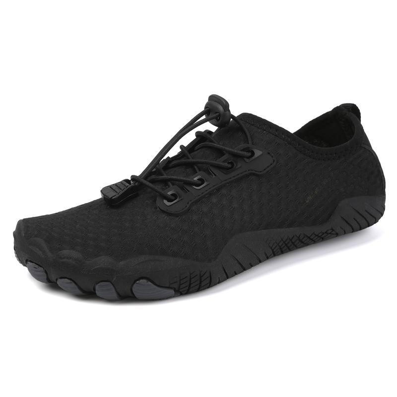 Beach Shoes Wading Upstream Shoes Non-Slip Water Socks Swimming Shoes Breathable Treadmill Soft Shoes Black Soft Soled
