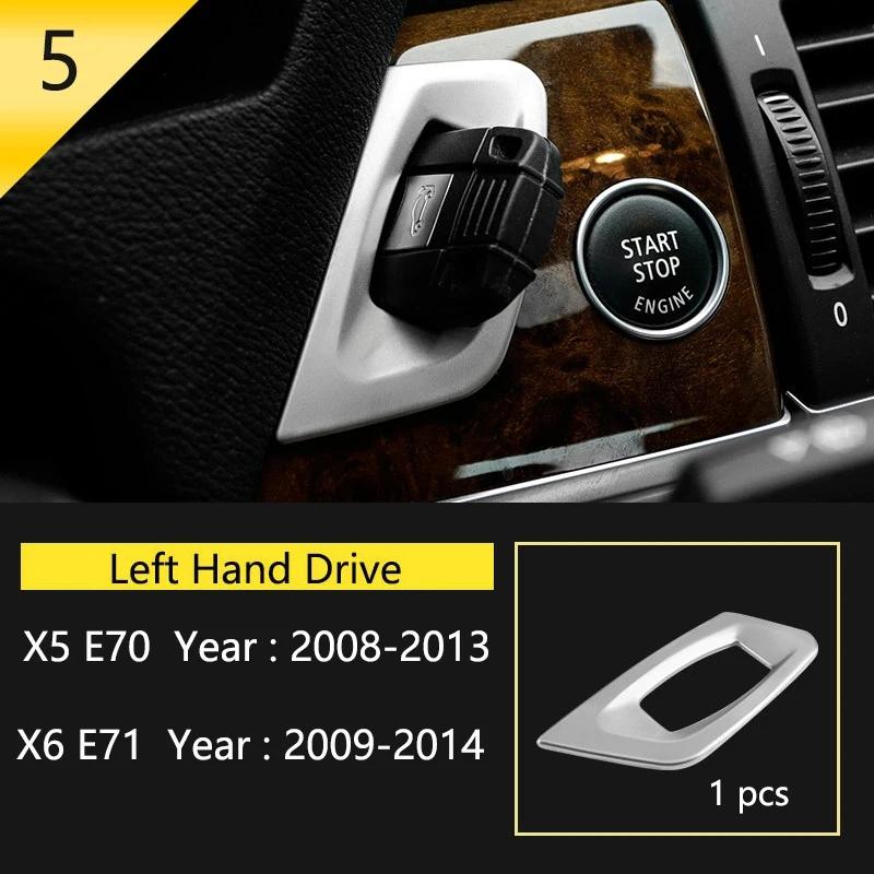 Stal nierdzewna Pokrywa ramki bocznego otworu wentylacyjnego deski rozdzielczej samochodu Naklejka wykończeniowa Do BMW X5 E70 X6 E71 Akcesoria do stylizacji wnętrza