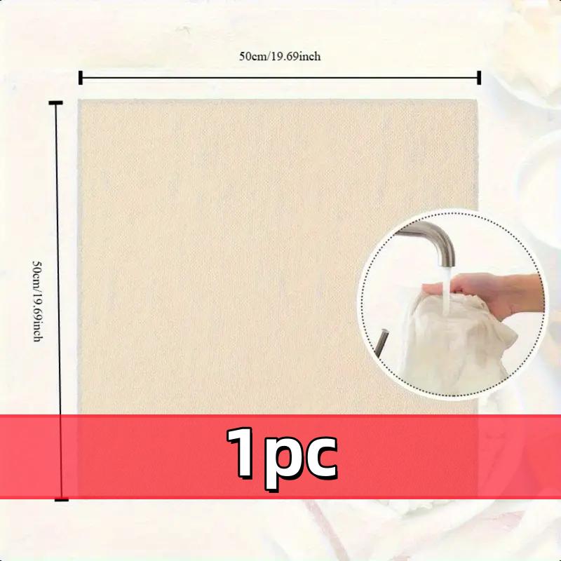 

3pcs 100% Unbleached Cheese Cloths, 50.8x50.8cm Hemmed Edge, Reusable for Straining, Yogurt & More (Grade 100)