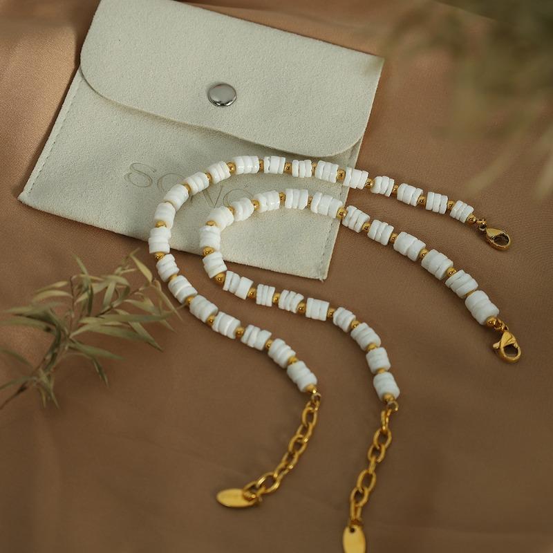 Meier Niche style bracelet work clothing white mother-of-pearl beaded classy bracelet gentle jewelry easiest for match