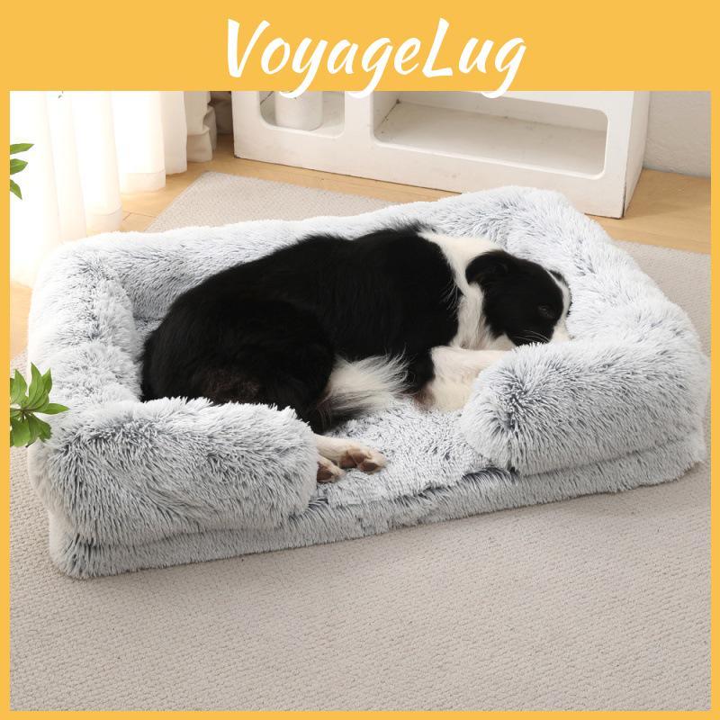 Round Pet Bed For Plush Dogs Cats Winter Dog Mat